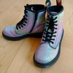 Dr. Martens Glitter boots Size 2 like new